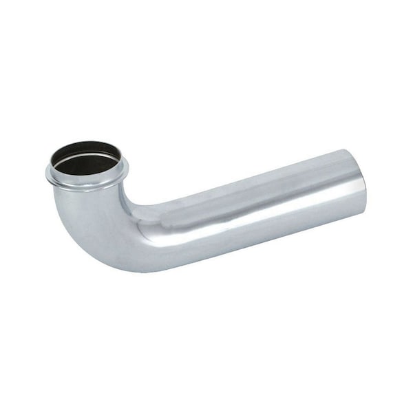 Thrifco Plumbing 22 Gauge 1-1/2 Inch x 15 Inch Chrome Plated Brass Beaded Wall B 4401865 - main